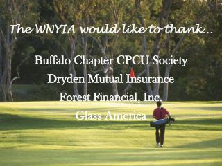 The WNYIA would like to thank…