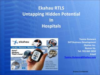 Ekahau RTLS Untapping Hidden Potential In Hospitals