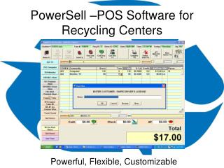 PowerSell –POS Software for Recycling Centers