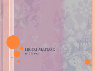 Henri Matisse