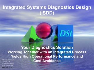 Integrated Systems Diagnostics Design (ISDD)