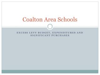 Coalton Area Schools