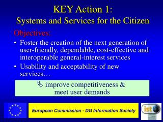 KEY Action 1: Systems and Services for the Citizen