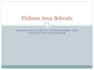 Pickens Area Schools