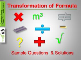 Transformation of Formula