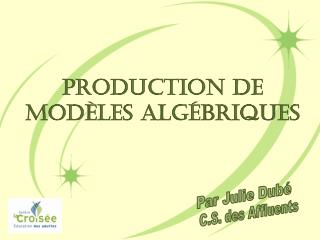 Production de modèles algébriques