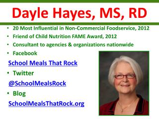 Dayle Hayes, MS, RD