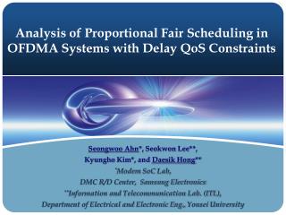 Analysis of Proportional Fair Scheduling in OFDMA Systems with Delay QoS Constraints