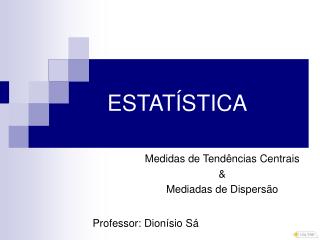 ESTATÍSTICA