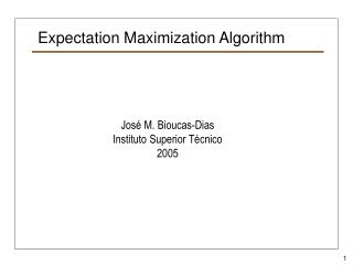 Expectation Maximization Algorithm