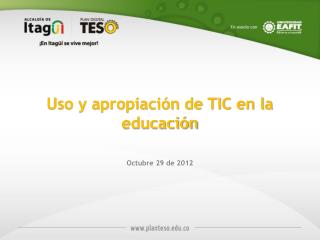 Uso y apropiación de TIC en la educación