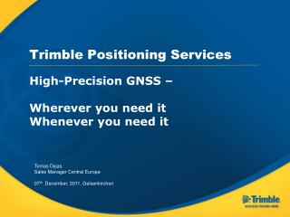 Trimble Positioning Services