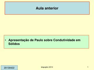 Aula anterior