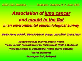 Association of lung cancer and mould in the flat in an environmental epidemiological survey