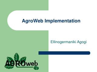 AgroWeb Implementation