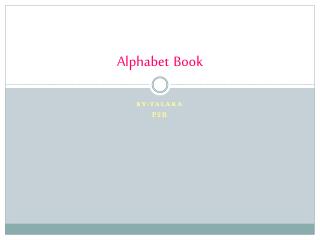 Alphabet Book