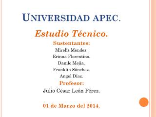 Universidad apec .