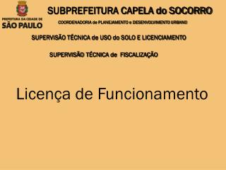 Licença de Funcionamento