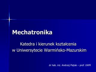 Mechatronika