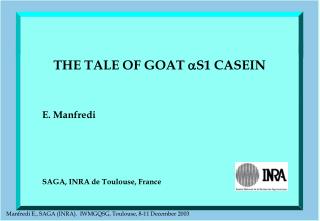 THE TALE OF GOAT S1 CASEIN