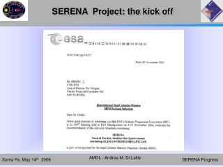 SERENA Project: the kick off