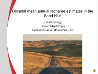 Decadal mean annual recharge estimates in the Sand Hills