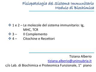Fisiopatologia del Sistema Immunitario