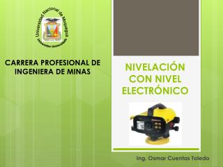 NIVELACIÓN CON NIVEL ELECTRÓNICO