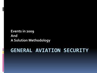 General Aviation Security