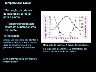 Temperaturas baixas