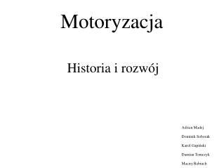 Motoryzacja