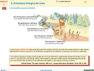 La teoria dell’evoluzione di Darwin