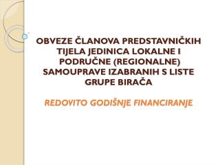 1. KORAK OTVARANJE POSEBNOG RAČUNA ZA REDOVITO GODIŠNJE FINANCIRANJE POLITIČKIH AKTIVNOSTI