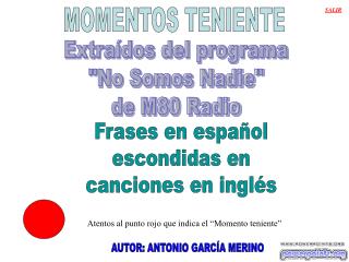 MOMENTOS TENIENTE