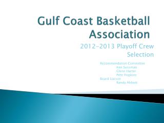 Gulf Coast Basketball Association