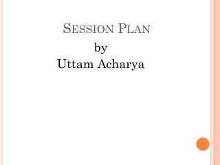 Session Plan