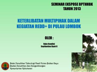 KETERLIBATAN MULTIPIHAK DALAM KEGIATAN REDD+ DI PULAU LOMBOK