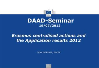 DAAD-Seminar 19/07/2012