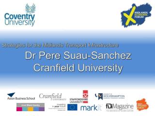 Dr Pere Suau -Sanchez Cranfield University