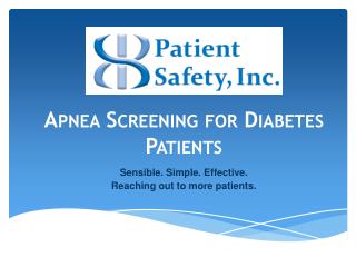 Apnea Screening for Diabetes Patients