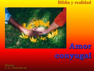 Biblia y realidad Amor conyugal Diseño: J. L. Caravias sj
