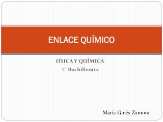 ENLACE QUÍMICO