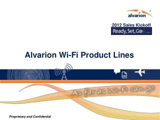 Alvarion Wi-Fi Product Lines