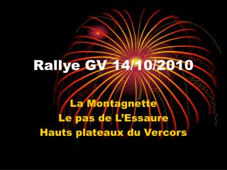 Rallye GV 14/10/2010