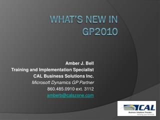 WHAT’S NEW IN gp2010