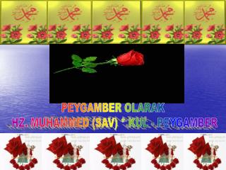 PEYGAMBER OLARAK HZ. MUHAMMED (SAV) * KUL - PEYGAMBER