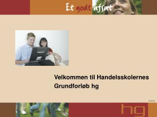 Velkommen til Handelsskolernes Grundforløb hg