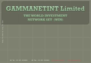 THE WORLD INVESTMENT NETWORK SET (WIN)
