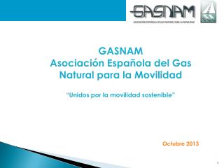 GASNAM Asociación Española del Gas Natural para la Movilidad “Unidos por la movilidad sostenible”