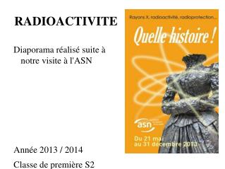 RADIOACTIVITE